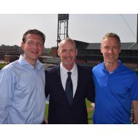USL Memphis President Craig Unger, Head Coach Tim Mulqueen, and Sporting Director Andrew Bell