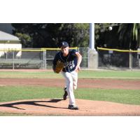 San Rafael Pacifics pitcher Jared Koenig delivers