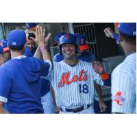Danny Espinsoa had two hits, including a home run for the Syracuse Mets on Tuesday night