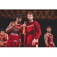 Canton Charge forward Tyler Cook and teammates