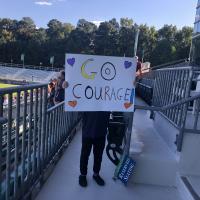 Fans support the North Carolina Courage